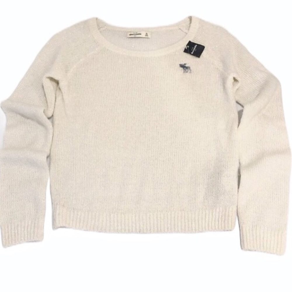 Abercrombie Kids Cream Wool Sweater Girls Size XL Brand New With Tags BNWT